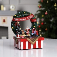 Светодиодная фигура «Ярмарка подарков» 26 × 20 × 16.5 см, полистоун, USB, свечение мульти Светодиодная фигура «Ярмарка подарков» 26 × 20 × 16.5 см, полистоун, USB, свечение мульти