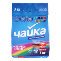 Порошок для стирки Чайка &laquo;Северное сияние&raquo;, для цветного белья, автомат, 3 кг