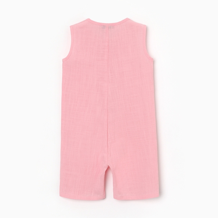 Комбинезон детский без рукавов MINAKU, цвет розовый, размер 62-68