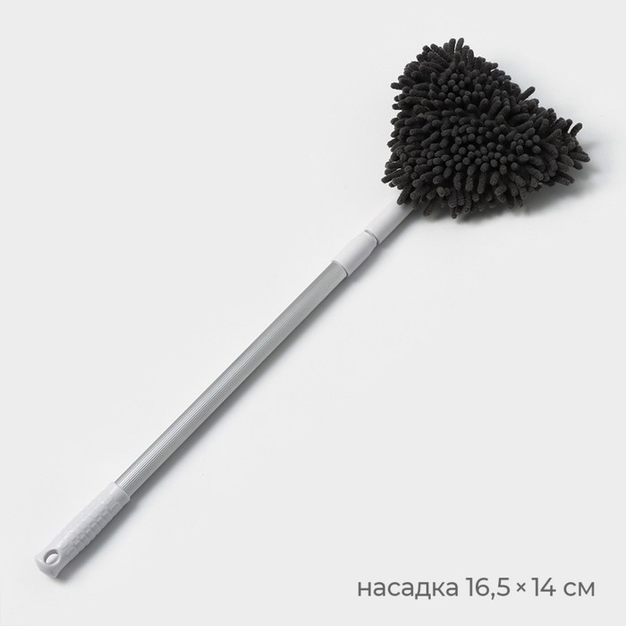 Щётка для окон Raccoon, поролоновая телескопическая насадка 47(80,5) см, две насадки из микрофибры с держателем 11,5×6,5 см Щётка для окон Raccoon, поролоновая телескопическая насадка 47(80,5) см, две насадки из микрофибры с держателем 11,5×6,5 см