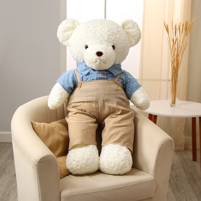 Мягкая игрушка &laquo;Медведь&raquo;, в голубой рубашке, 100 см