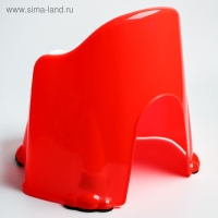 Горшок детский антискользящий &laquo;Комфорт&raquo; с крышкой, съёмная чаша, цвет красный