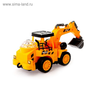 Экскаватор &laquo;Стройка&raquo;, работает от батареек, световые и звуковые эффекты