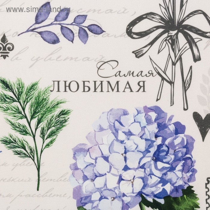 Полотенце "Этель" Любимая бабушка 40х73 см, 100% хлопок, саржа 190 г/м2