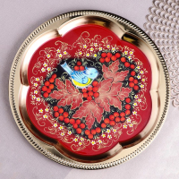 Набор «Рябина», 3 предмета, самовар 3 л, заварочный чайник 0,7 л, поднос Набор «Рябина», 3 предмета, самовар 3 л, заварочный чайник 0,7 л, поднос