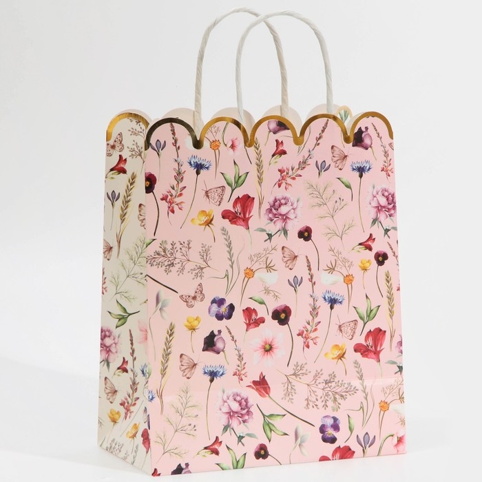 Пакет подарочный крафтовый, упаковка, &laquo;Inspiration&raquo;, 18 х 23 х 10 см