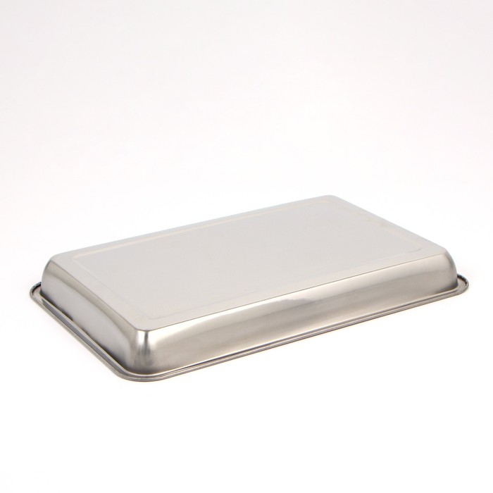 Противень из нержавеющей стали Luxstahl, 45×30×4,8 см Противень из нержавеющей стали Luxstahl, 45×30×4,8 см