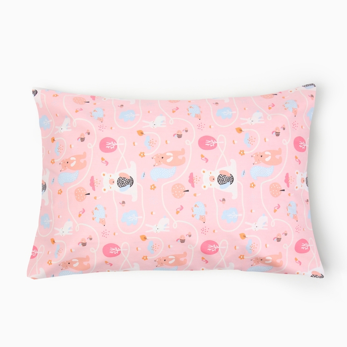 Наволочка LoveLife "Лесные жители" 50*70 см,сатин, 100% хлопок