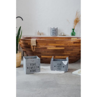 Корзина для хранения Sweet Home, 37&times;28&times;22 см, цвет серый