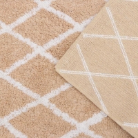 Набор ковриков для ванной и туалета Доляна &laquo;AntiSlip&raquo;, 2 шт, 50&times;80 см, 50&times;50 см