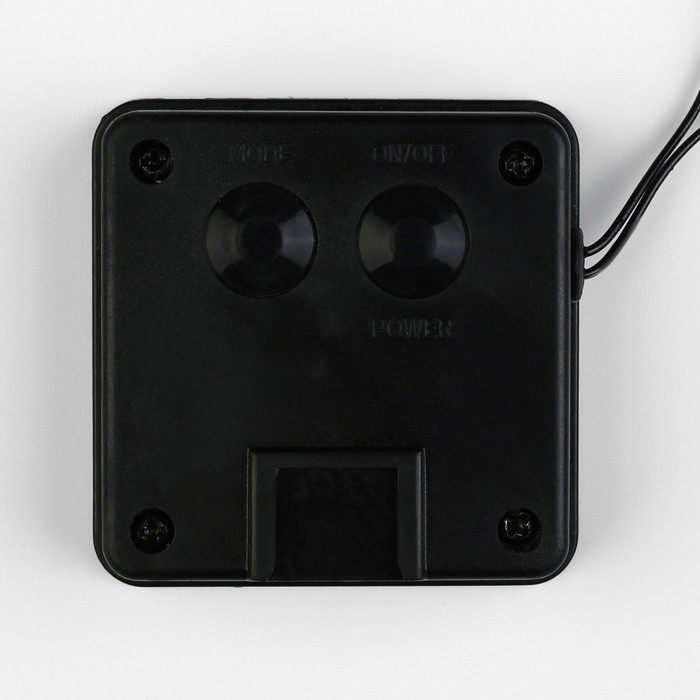 Гирлянда &laquo;Нить&raquo; 5 м, IP44, тёмная нить, 50 LED, свечение синее/аквамарин, 2 режима, солнечная батарея