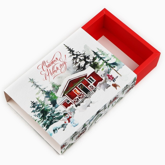 Коробка для сладостей «Уютный Новый год», 20 х 15 х 5 см, Новый год Коробка для сладостей «Уютный Новый год», 20 х 15 х 5 см, Новый год