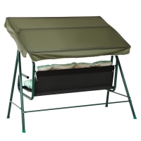 Качели садовые "Муза" 120 х 190 х 150 см, макс. нагрузка 180 кг, зеленый Качели садовые "Муза" 120 х 190 х 150 см, макс. нагрузка 180 кг, зеленый