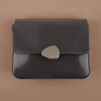 Застёжка для сумки, 4,8 &times; 3,5 см, цвет жемчужный серебряный