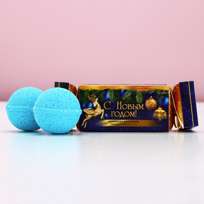 Подарочный набор косметики &laquo;Окунись в Новогоднюю сказку&raquo;, бомбочки для ванны, 2 х 40 г, Новый Год