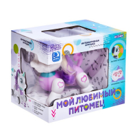 Робот единорог &laquo;Мой любимый питомец&raquo; IQ BOT, на пульте управления, интерактивный: звук, сенсорный, на аккумуляторе, фиолетовый