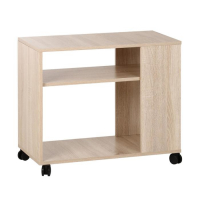 Стол журнальный Бруно на колесиках, 700х350х600, Дуб сонома Стол журнальный Бруно на колесиках, 700х350х600, Дуб сонома