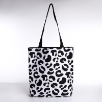 Шопер Леопард, 40х12х38, цвет чёрный Шопер Леопард, 40х12х38, цвет чёрный