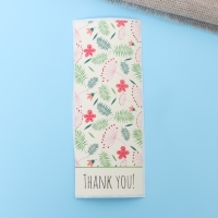 Наклейки в рулоне "Цветы",150 шт,10 х 4 см