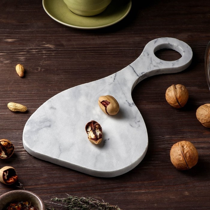 Блюдо для подачи Magistro Marble, 31,5×16 см, из мрамора Блюдо для подачи Magistro Marble, 31,5×16 см, из мрамора