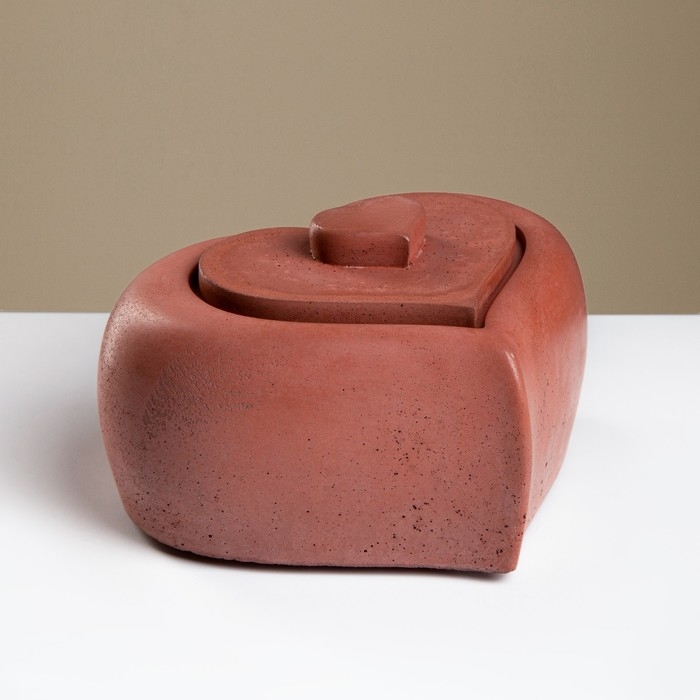 Биокамин настольный "Сердце" 17 х 8 см, топливо и спички в комплекте