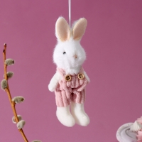 Мягкая игрушка &laquo;Зайчик&raquo; на подвесе, 14 см, цвет МИКС