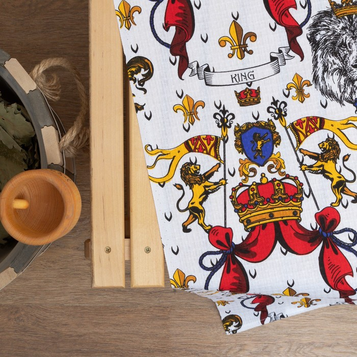 Простыня банная Этель Простыня банная Этель "Настоящий мужчина" 150х180 см, вафля 200г/м2, 100% хл