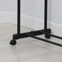 Вешалка - стойка напольная для одежды LaDо́m, с полкой для обуви, двойная, 80×42×156 см, цвет чёрный Вешалка - стойка напольная для одежды LaDо́m, с полкой для обуви, двойная, 80×42×156 см, цвет чёрный