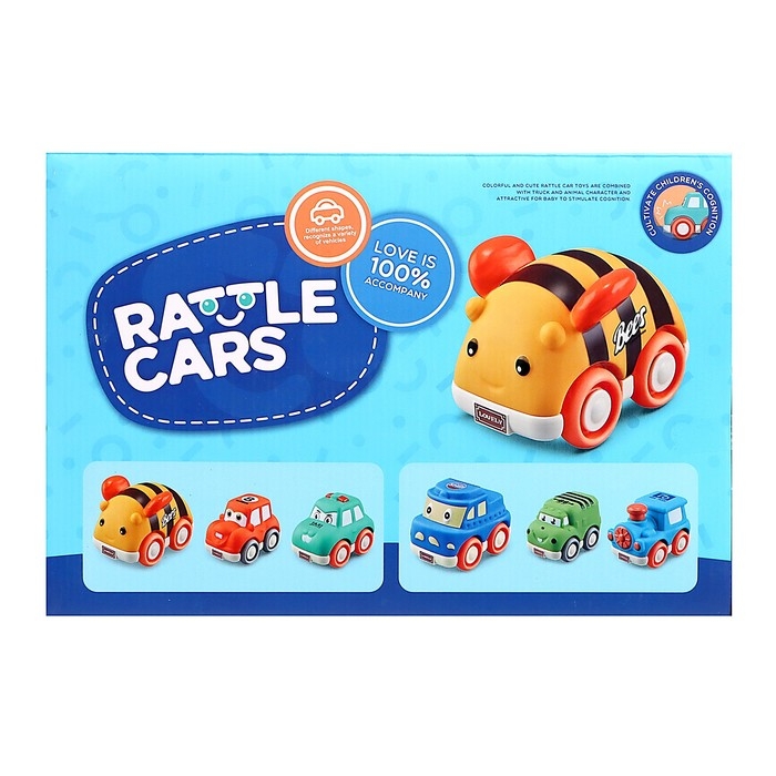 Набор машинок Rattle cars, 6 шт.