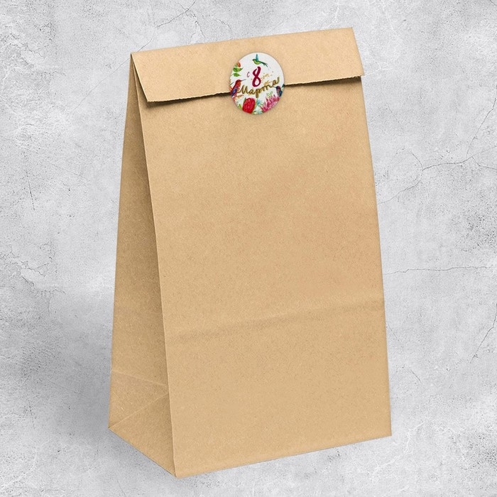 Наклейки для бизнеса и подарков «С 8 марта», 4 х 4 см, 50 шт Наклейки для бизнеса и подарков «С 8 марта», 4 х 4 см, 50 шт