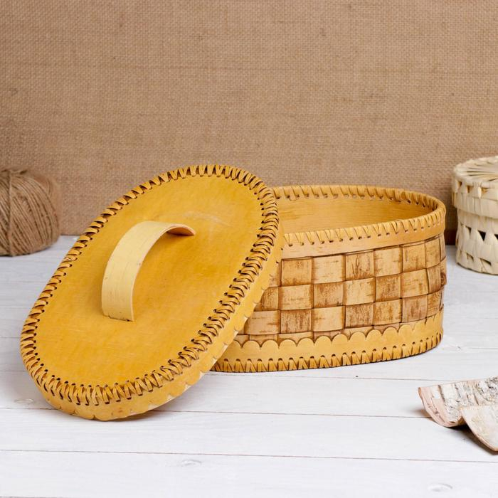 Батонница &laquo;Плетёнка&raquo;, 27&times;18&times;13 см, береста