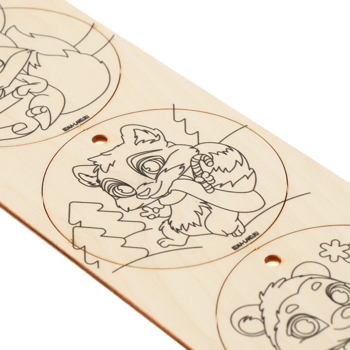 Новогодние заготовки для творчества &laquo;Новый год! Шары&raquo;, с карандашами