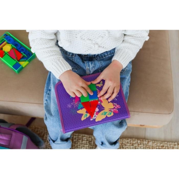 Касса цифр и счетных материалов Касса цифр и счетных материалов "Учись считать", 132 элемента, пластик, микс