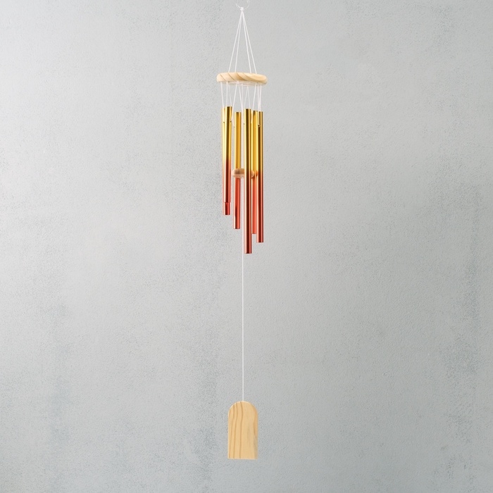 Музыка ветра металл Музыка ветра металл "Градиент" оранжевый 6 трубок 75 см