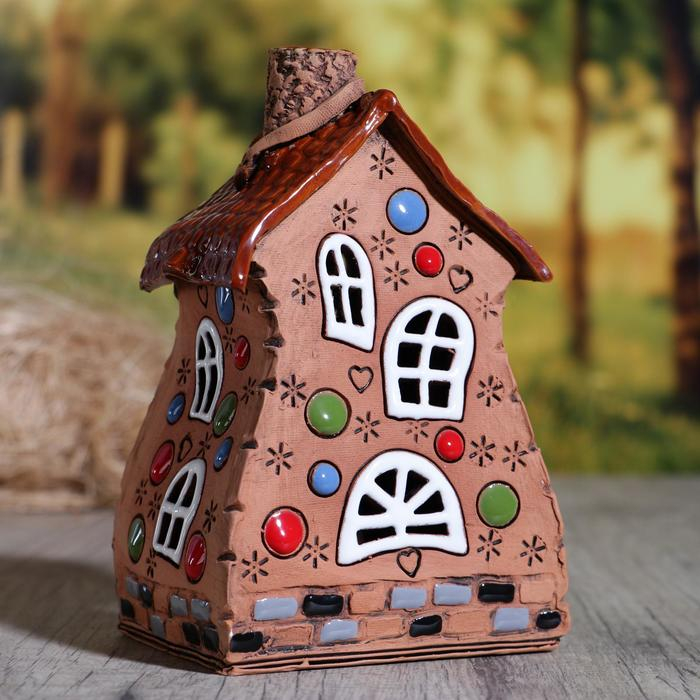 Аромалампа Домик &laquo;Карусель&raquo;, 14 см, ручная работа, микс