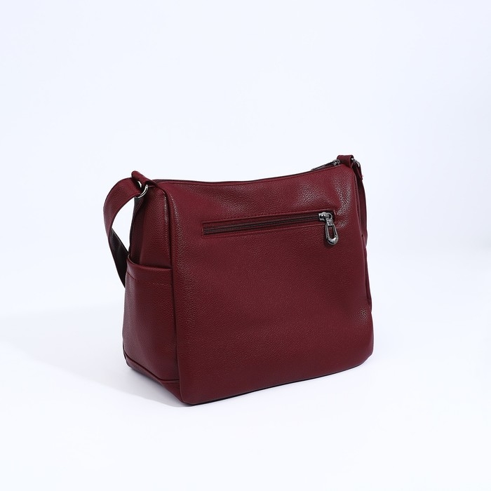 Сумка-мешок на молнии, цвет бордовый Сумка-мешок на молнии, цвет бордовый