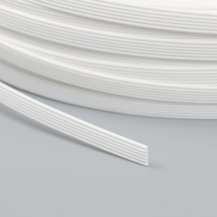 Ротанг искусственный 8 мм 100 м волна (белый)