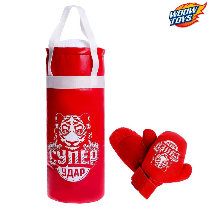 Набор для бокса детский «Супер удар», груша 50 см, перчатки, МИКС Набор для бокса детский «Супер удар», груша 50 см, перчатки, МИКС