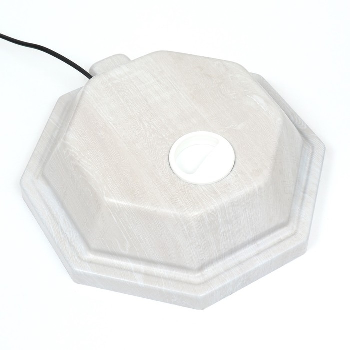 Аквариум Аквариум "Восьмигранный" с крышкой, 24 литра, 25 х 25 х 46/50 см, беленый дуб