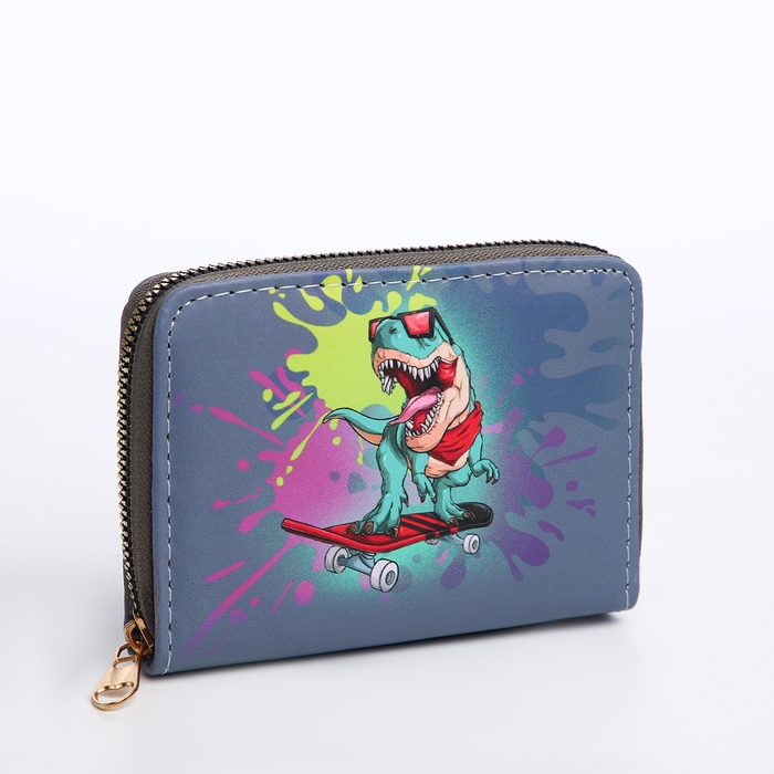 Кошелёк детский на молнии &laquo;Выбражулька&raquo;, цвет тёмно-синий