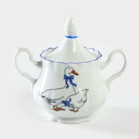 Сахарница фарфоровая &laquo;Гуси&raquo;, 550 мл