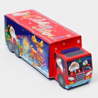 Новый год. Подарочная коробка Новогодняя Фура "Праздничный путь" с анимацией 36 х 11,5 х 11 см. Новый год. Подарочная коробка Новогодняя Фура "Праздничный путь" с анимацией 36 х 11,5 х 11 см.