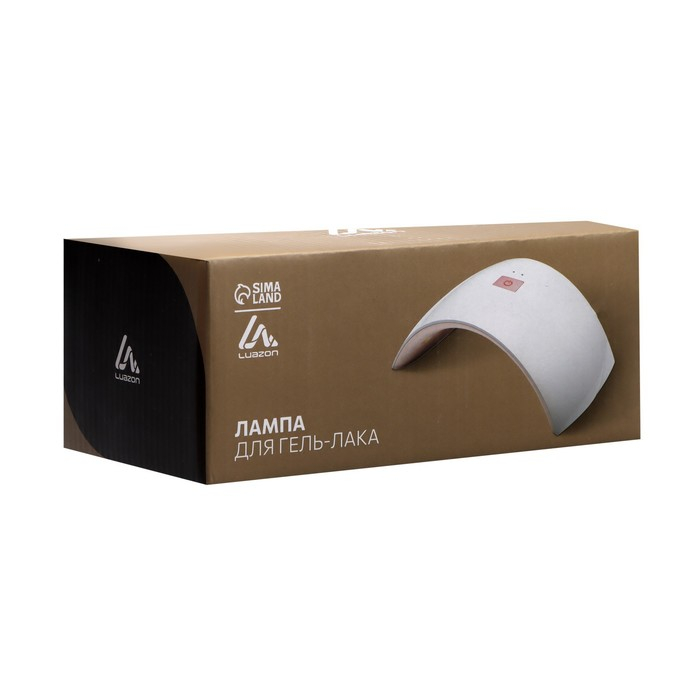 Лампа для гель-лака Luazon LUF-20, LED, 24 Вт, 15 диодов, таймер 30/60 с, USB, белая Лампа для гель-лака Luazon LUF-20, LED, 24 Вт, 15 диодов, таймер 30/60 с, USB, белая