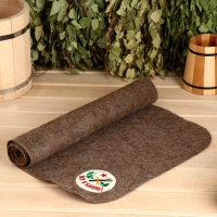 Лежак для бани темный с вышивкой "Все в баню" 150х50 см Лежак для бани темный с вышивкой "Все в баню" 150х50 см