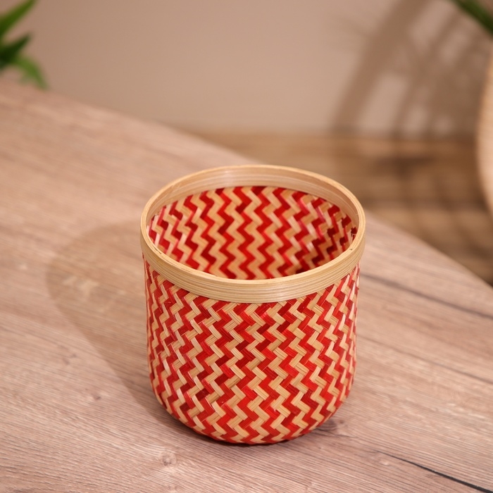 Корзинка плетёная, из бамбука 15х15х15 см