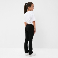 Брюки детские с разрезами KAFTAN, р. 32 (110-116 см), чёрный