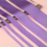 Набор атласных лент, 5 шт, размер лент: 6/10/20/40/50 мм &times; 23 &plusmn; 1 м, цвет фиолетовый