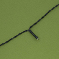 Гирлянда &laquo;Нить&raquo; 20 м, IP44, тёмная нить, 200 LED, свечение белое, 2 режима, солнечная батарея