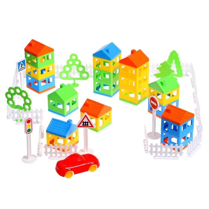 Конструктор &laquo;Построй свой город&raquo;, 61 деталь