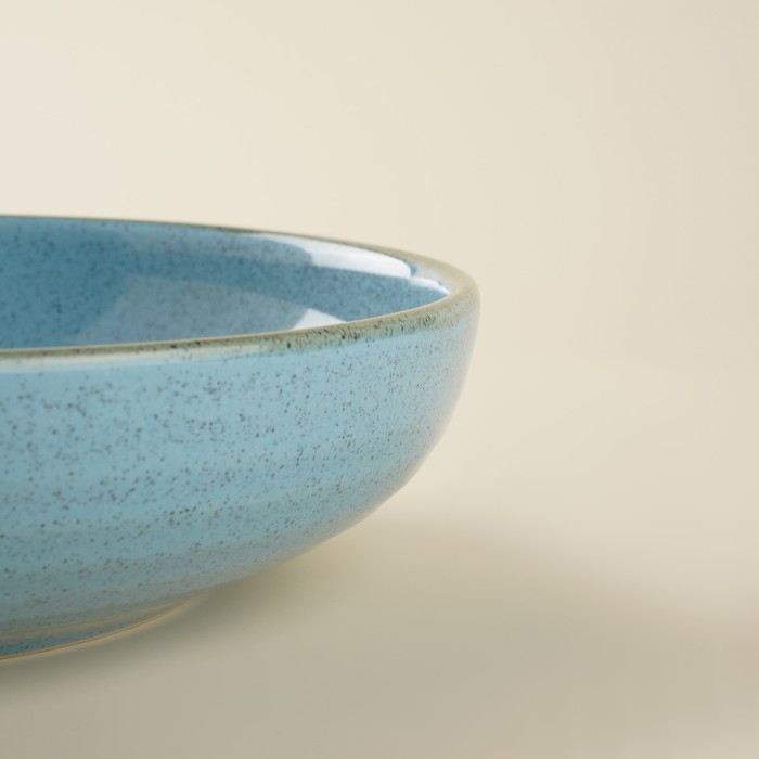 Набор тарелок глубоких фарфоровых SL Home «Аззура», 18,5×5 см, цвет бирюзовый Набор тарелок глубоких фарфоровых SL Home «Аззура», 18,5×5 см, цвет бирюзовый